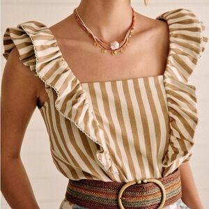 Sezane Meredith blouse top size 34